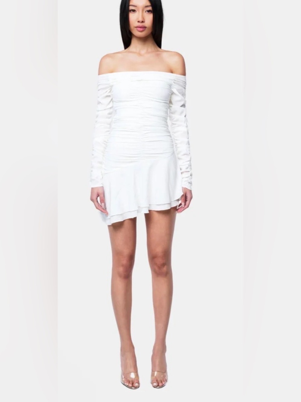 OW Collection SIMONE Mini Dress Off-Shoulder Mini Dress